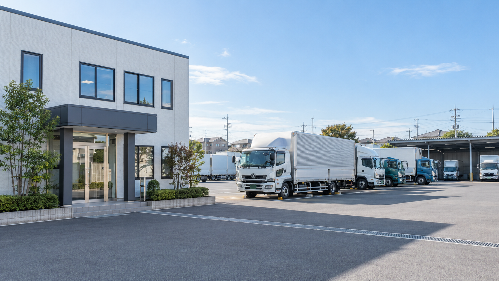 一般貨物自動車運送事業の営業所とトラック車庫
